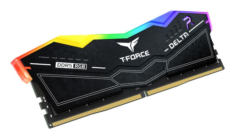T-FORCE DELTA RGB DDR5 32GB (16GBx2) 6000MHz – Kit Gaming RGB Negro | Alto rendimiento + Overclocking XMP 3.0