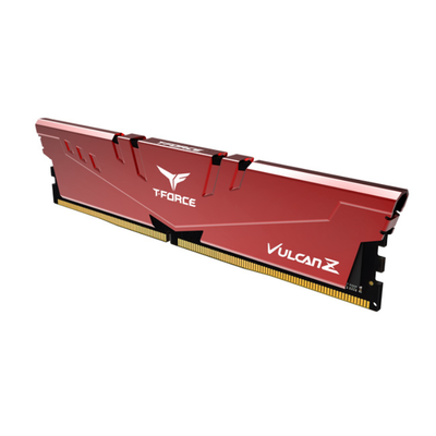 TEAMGROUP T-FORCE VULCAN Z DDR4 8GB 3200MHz RED – Memoria Gaming CL16, Bajo Voltaje, Aluminio Premium