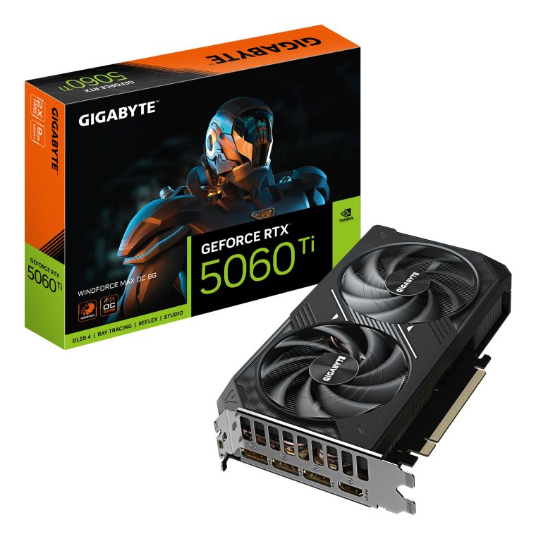 🦅 Tarjeta Gráfica GIGABYTE RTX 5060 Ti EAGLE MAX OC 8GB GDDR7 – Blackwell, DLSS 4 y refrigeración WINDFORCE MAX