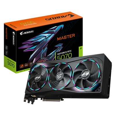 🖤⚡ GIGABYTE GeForce RTX 5070 AERO OC 12GB GDDR7 – Elegancia en negro + potencia next-gen con DLSS 4