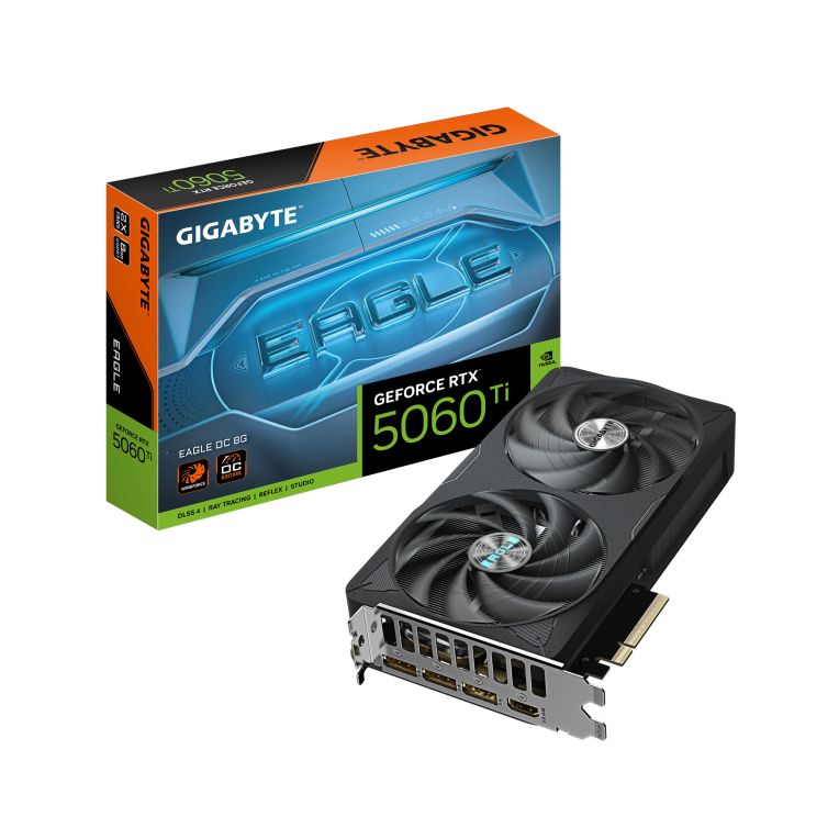 🦅⚡ GIGABYTE GeForce RTX 5060 Ti EAGLE OC 8GB GDDR7 – Potencia Blackwell + DLSS 4 en formato compacto