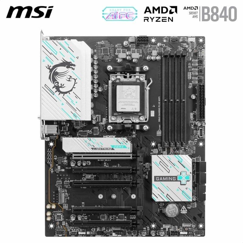 PLACA BASE MSI B840 GAMING PLUS WIFI ATX AM5 DDR5