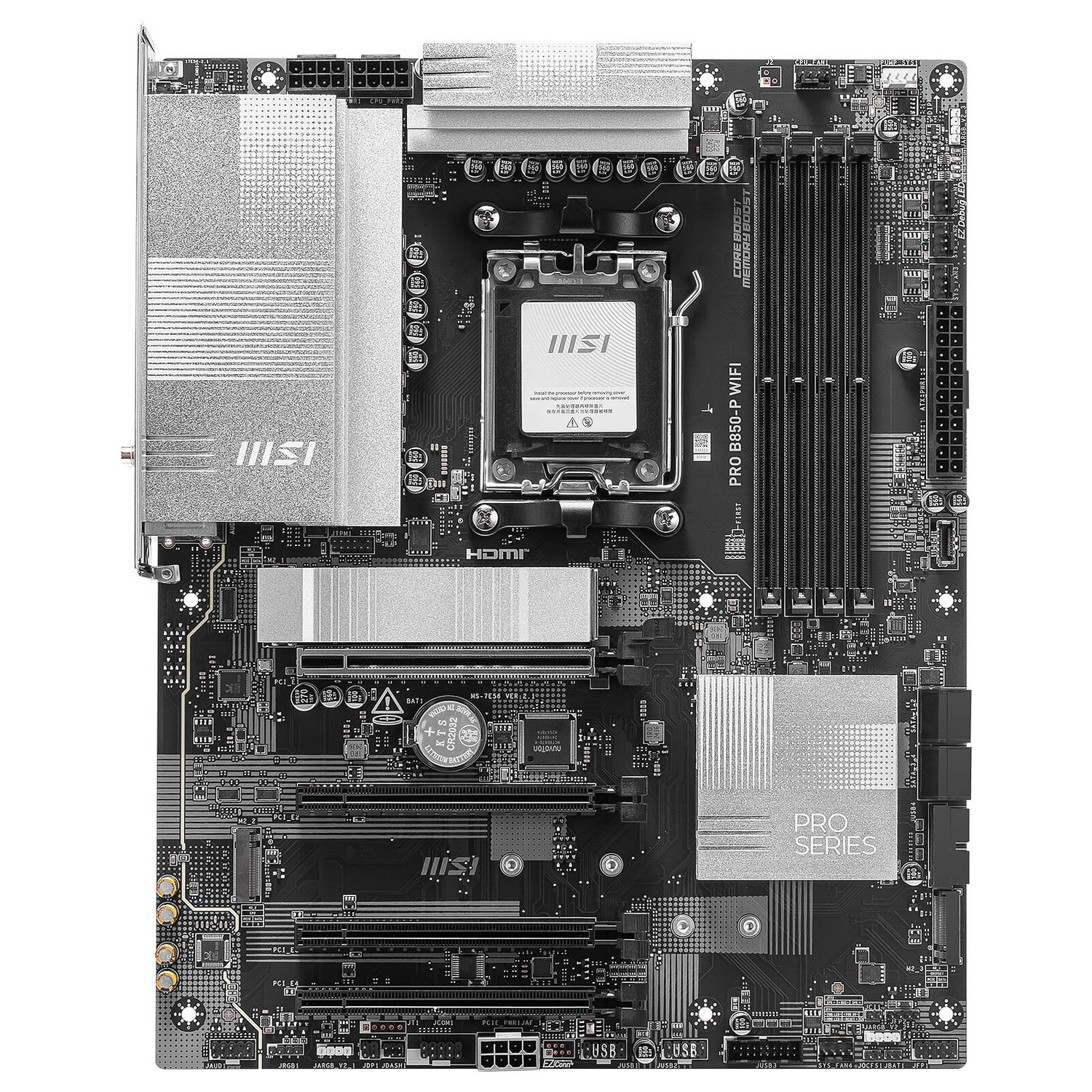 PLACA BASE MSI PRO B850-P WIFI PCI-E x16 Gen5, M.2 Gen5