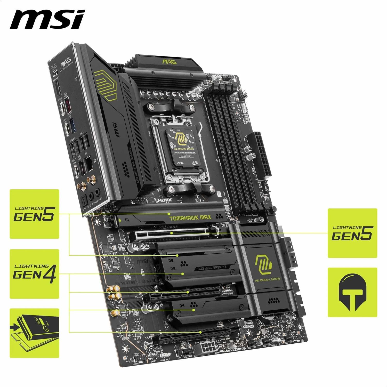 PLACA BASE MSI MAG X870E TOMAHAWK WIFI ATX AM5 4XDDR5