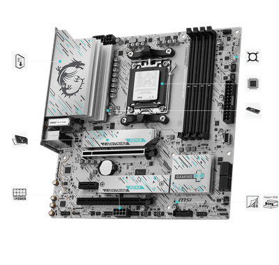 PLACA BASE MSI B850M GAMING PLUS WIFI 6E PCI-E x16 Gen5, M.2 Gen5