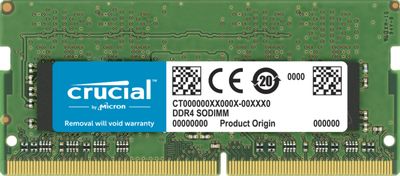 Memoria CRUCIAL 32GB DDR4 3200MHz SODIMM – Portátil | Alto Rendimiento y Máxima Multitarea