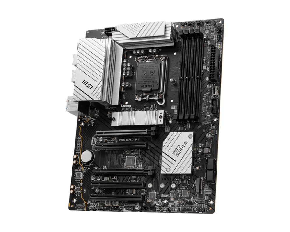 PLACA BASE MSI PRO B760-P II – ATX LGA 1700 | DDR5 256GB, PCIe 4.0, 2.5GbE, RAID