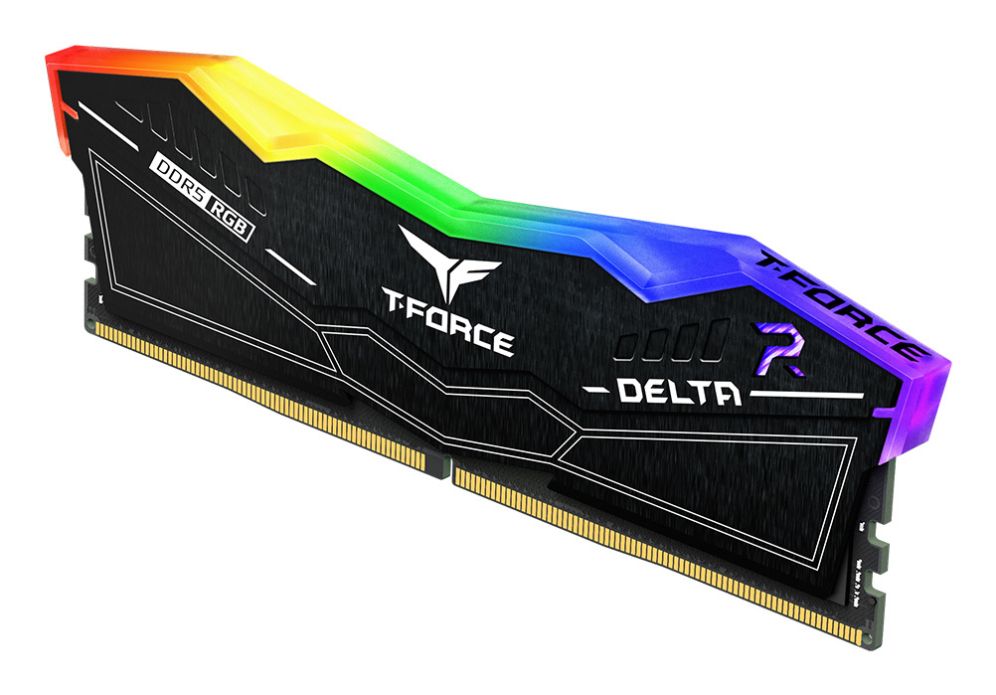 Memoria RAM - T-FORCE DELTA RGB DDR5 32GB (16GBx2) 6000MHz – Kit Gaming RGB Negro | Alto rendimiento + Overclocking XMP 3.0