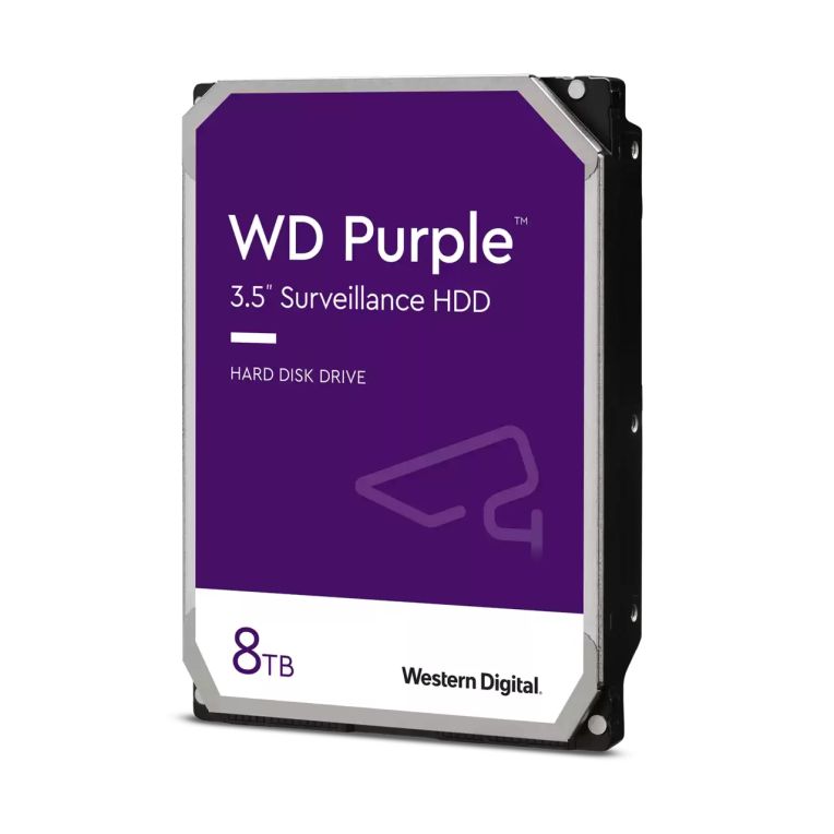 DISCO DURO WD PURPLE 8TB 3.5” SATA3 – Almacenamiento profesional para videovigilancia 24/7