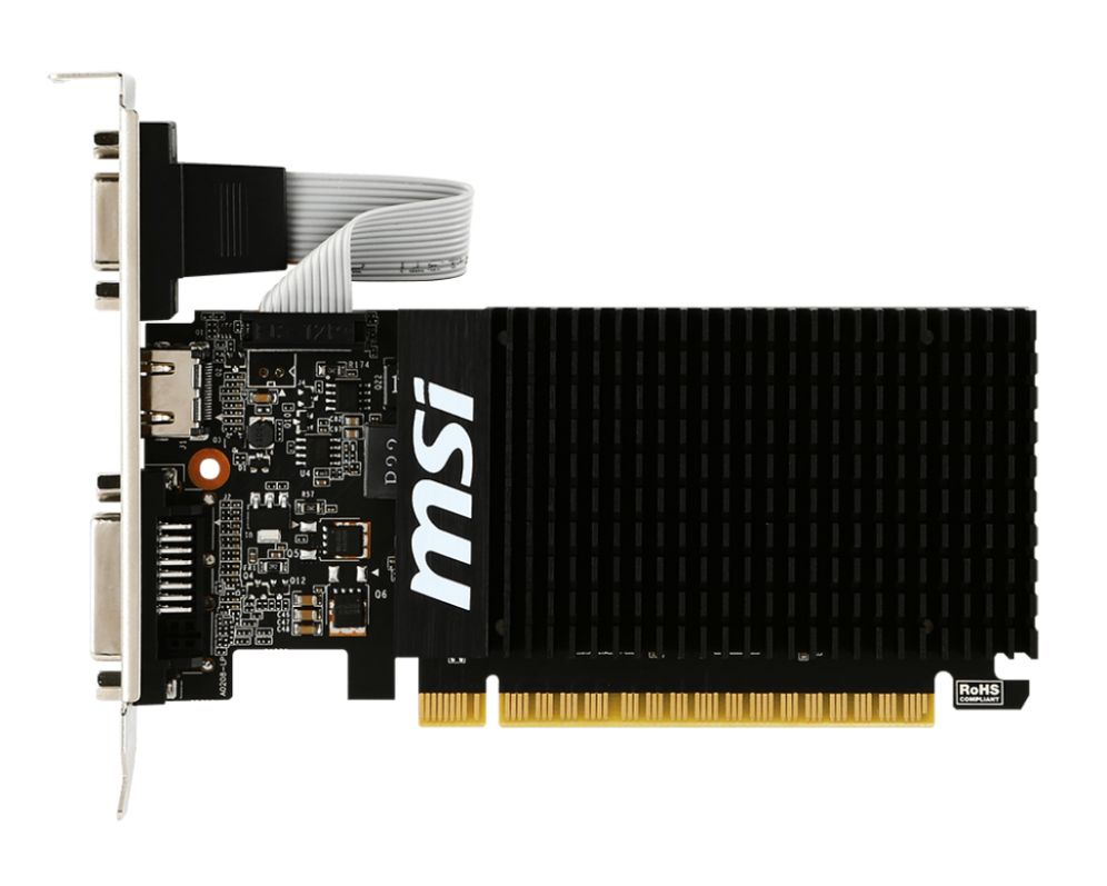 ⚡ MSI GeForce GT 710 2GD3H LP – Gráfica Low Profile silenciosa para oficina y multimedia