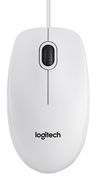 ⚡ Logitech B100 Blanco | El Ratón Óptico USB Infalible y Elegante
