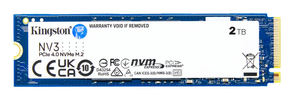 ⚡ SSD Kingston NV3 2TB M.2 NVMe | Velocidad Gen 4x4 de 6000 MB/s