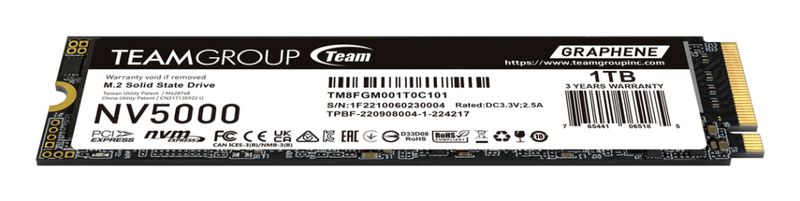⚡ TeamGroup NV5000 1TB M.2 NVMe | Rendimiento Gen4x4 Eficiente