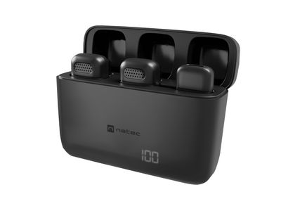 🎙️ Micro Smartphone Natec Hopper | Pack 2 Micros Lavalier Wireless USB-C