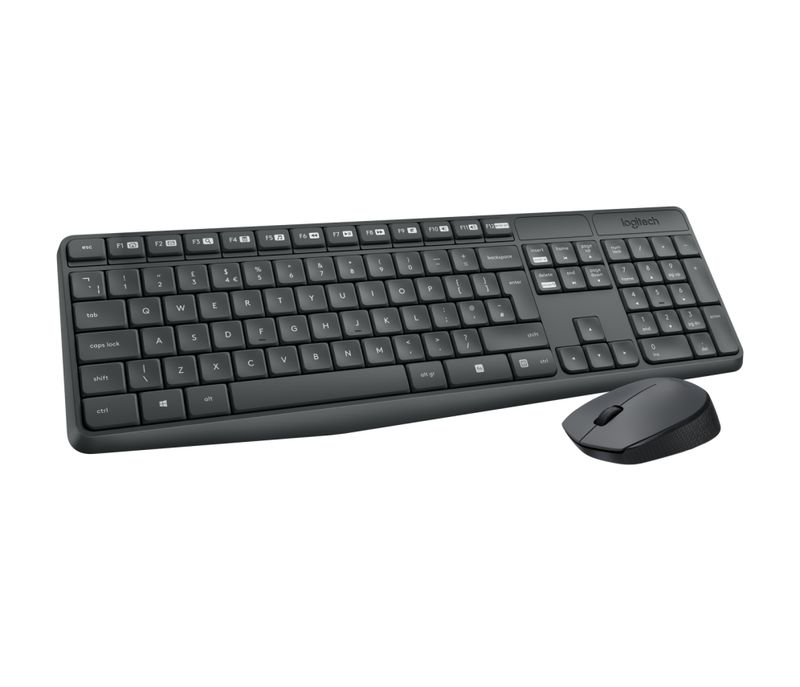 COMBO TECLADO RATON LOGITECH MK235 RF INALAMBRICO GRIS