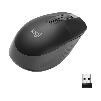RATON LOGITECH M190 NEGRO GRIS RF INALAMBRICO PILAS