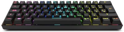 TECLADO MINI KROM GAMING KLUSTER BLUETOOTH RETROILUMINADO MECANICO NEGRO