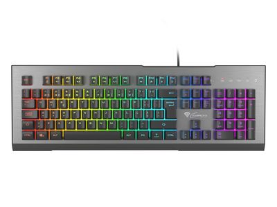 TECLADO GAMING GENESIS RHOD 500  PT USB RETROILUMINADO MECANICO ALUMINIO