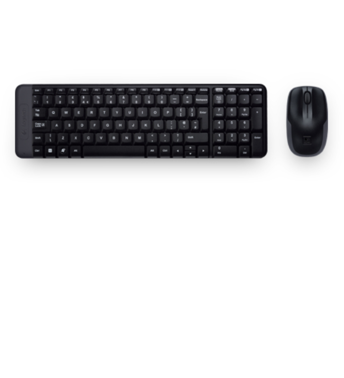 COMBO TECLADO RATON LOGITECH MK220 RF INALAMBRICO NEGRO