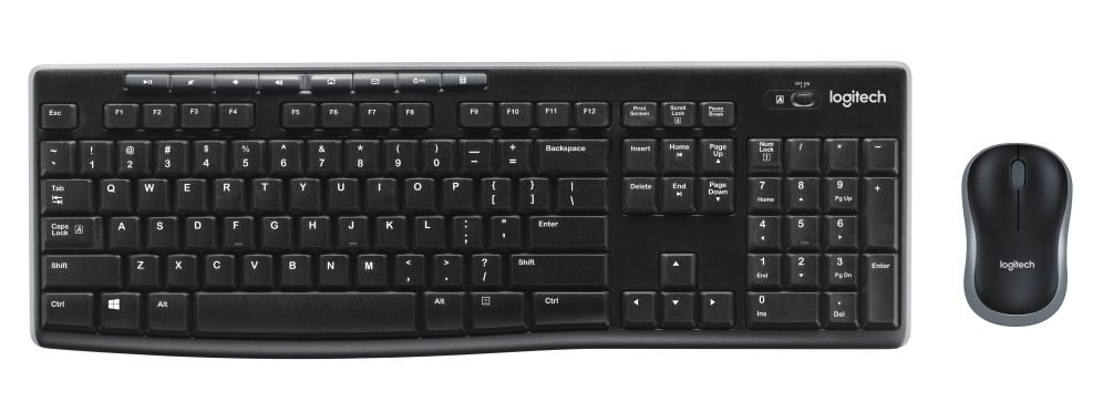 COMBO TECLADO RATON LOGITECH MK270 RF INALAMBRICO NEGRO