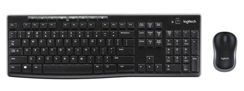 COMBO TECLADO RATON LOGITECH MK270 RF INALAMBRICO NEGRO
