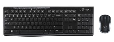 COMBO TECLADO RATON LOGITECH MK270 RF INALAMBRICO NEGRO