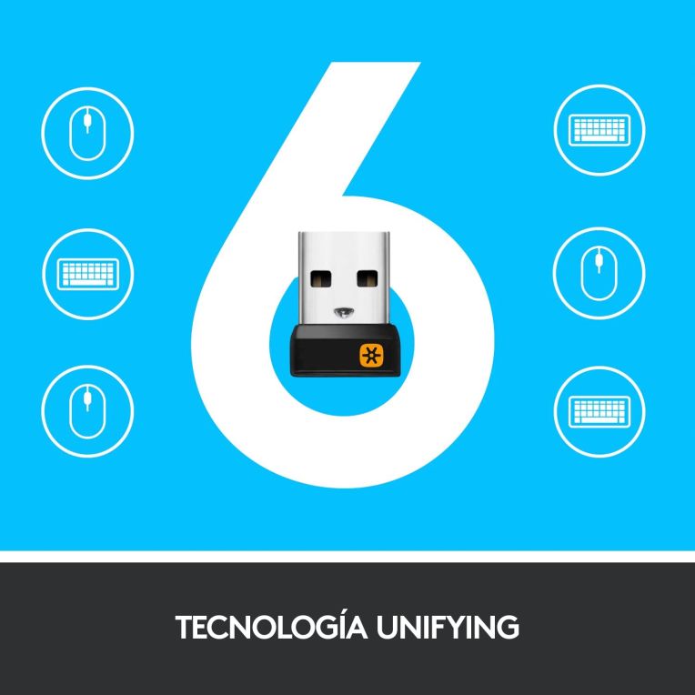 TECLADO LOGITECH K400 PLUS RF INALAMBRICO NEGRO