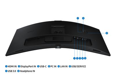 MONITOR SAMSUNG 34" LS34C652VAUXEN 4K 3440X1440 ULTRA HD LED BLACK