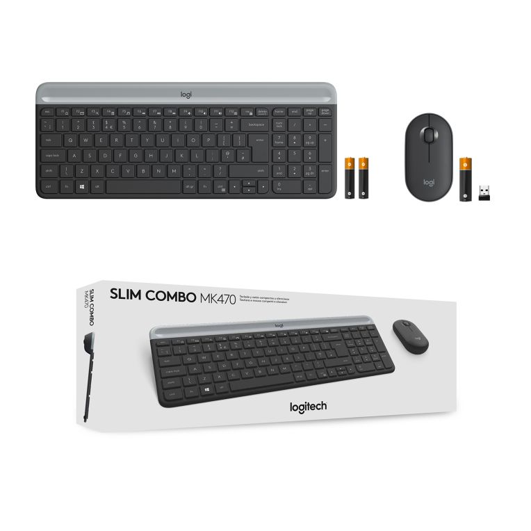 COMBO TECLADO RATON LOGITECH COMBO MK470 INALAMBRICO GRAFITO