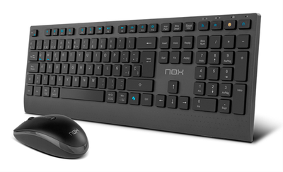 COMBO TECLADO-RATON NOX LITE DUO INALAMBRICO ES NEGRO