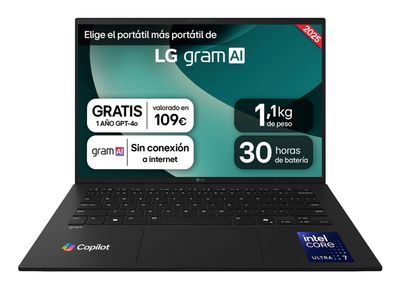 PORTATIL LG GRAM U7-255H 32GB 1TB 14"WUXGA FreeDOS