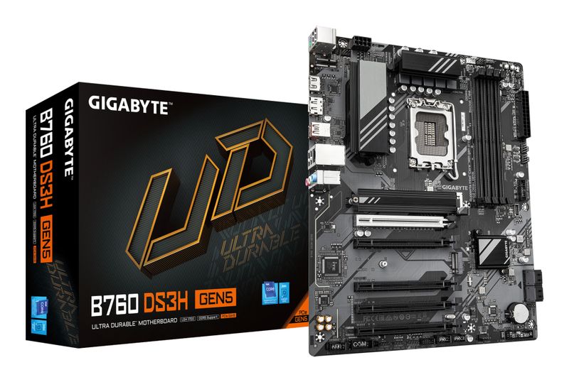 PLACA BASE GIGABYTE B760 DS3H  GEN5 1700 AX ATX 4XDDR5