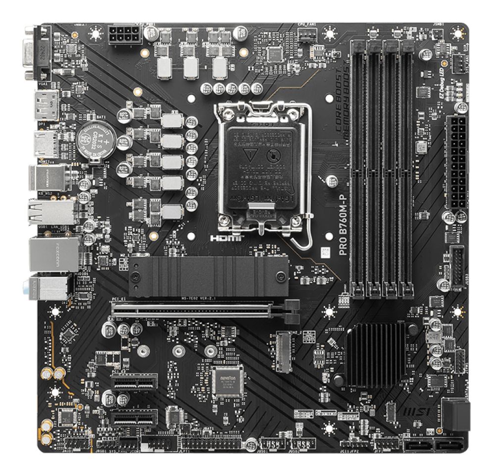 PLACA BASE MSI PRO B760M-P 1700 MATX 4XDDR5