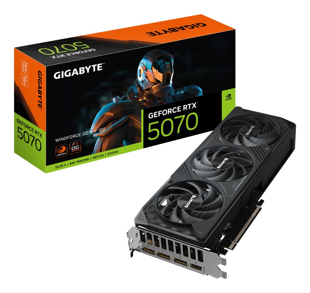 ⚡ Gigabyte GeForce RTX 5070 WINDFORCE OC 12GB | Eficiencia Blackwell y Potencia 2K