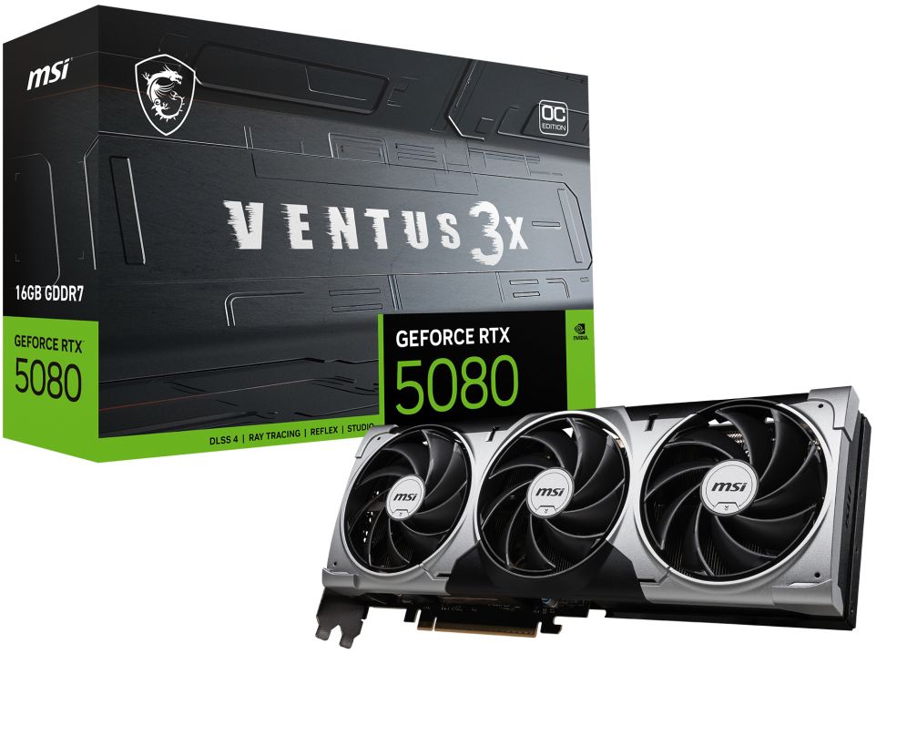 Tarjeta Grafica Geforce Rtx 5080 16G Ventus 3X Oc - MSI Gaming &amp; Pro