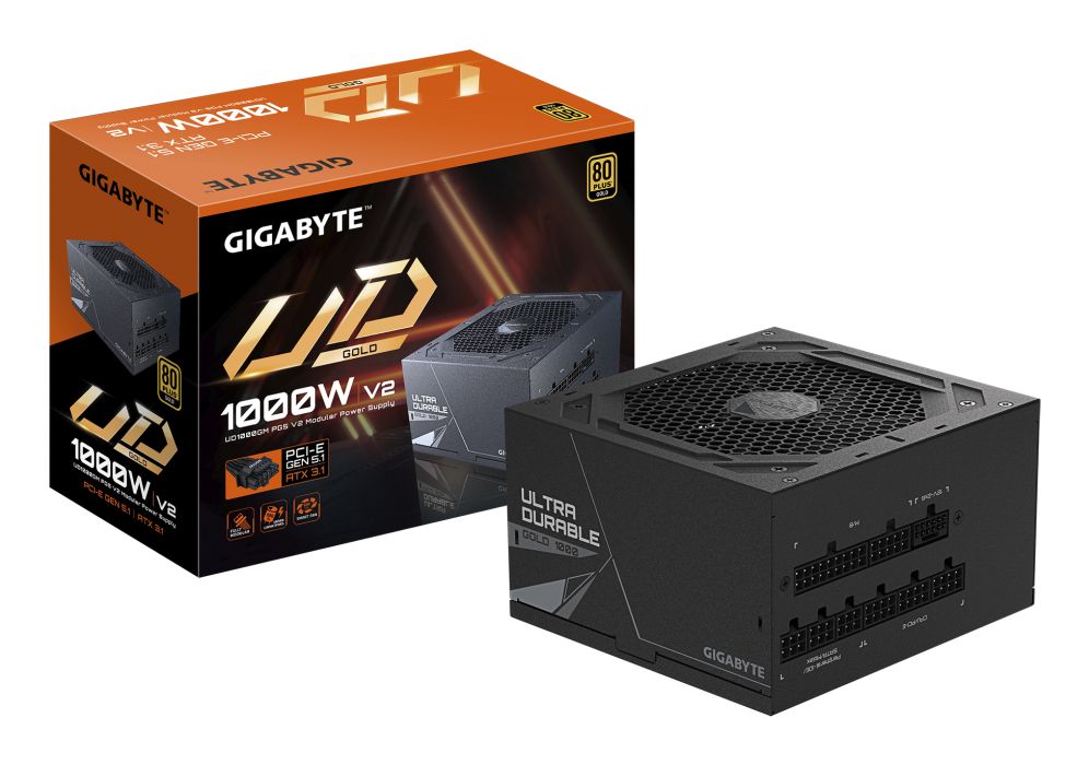 Fuente Alimentacion Gigabyte Gp-Ud1000Gm Pg5 V2 1000W 80+ Gold - GIGABYTE Alto Rendimiento