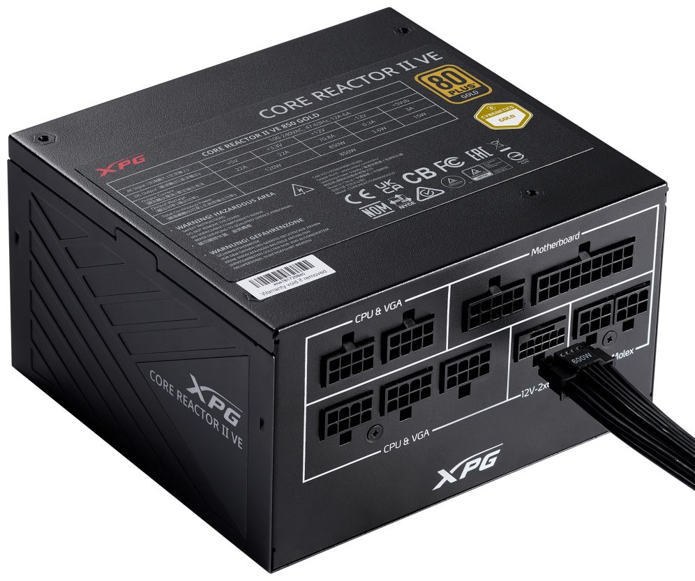 Fuente Alimentacion Xpg Corereactor Ii Ve 750W 80+ Gold Fully Modular Atx - XPG Alto Rendimiento