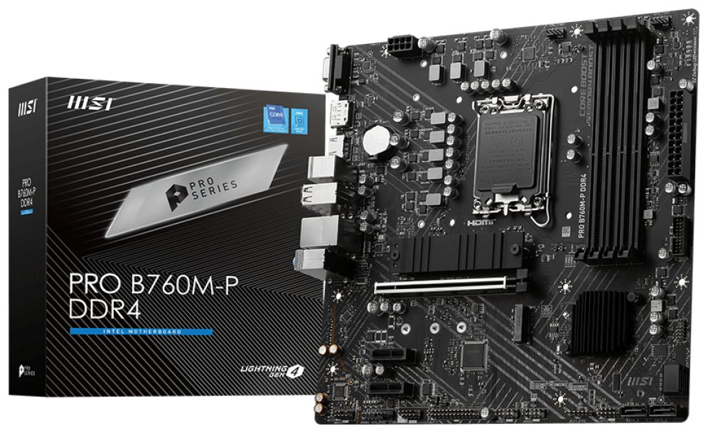Placa Base Msi Pro B760M-P 1700 Matx 4Xddr4 - MSI Alto Rendimiento
