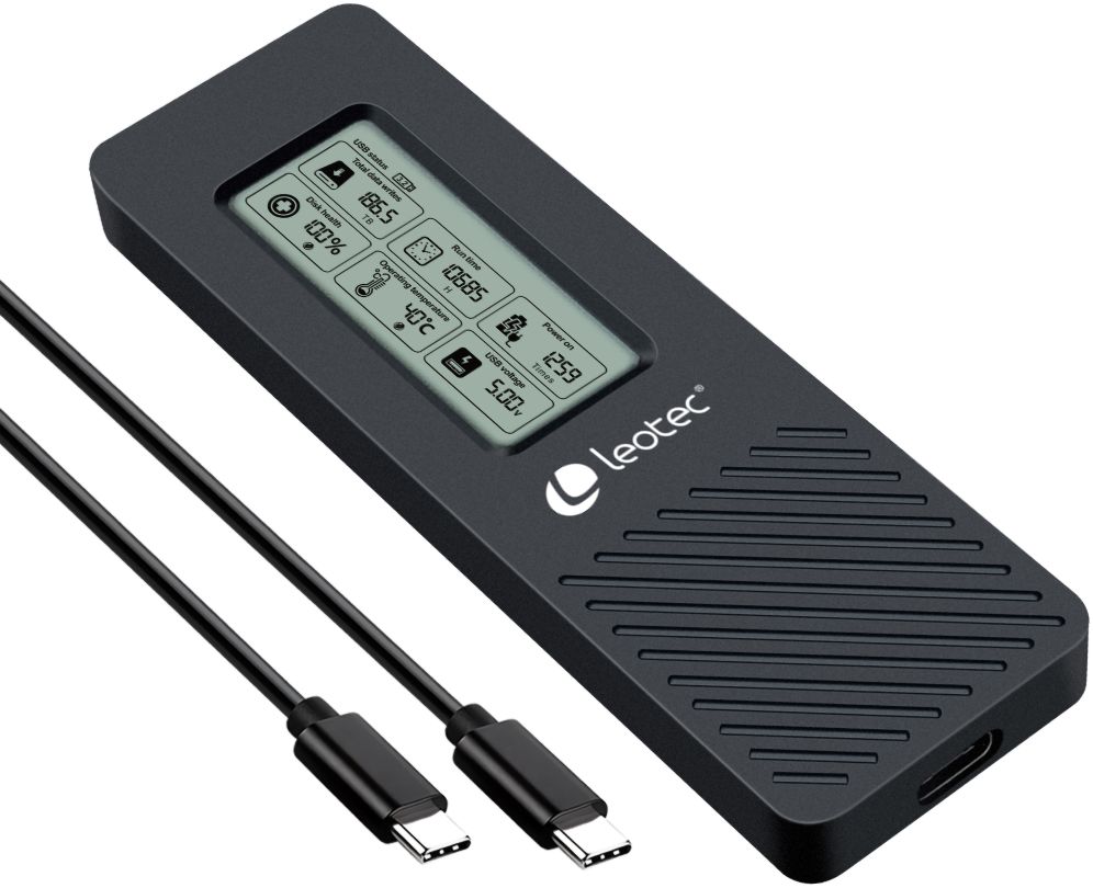 Carcasa Hdd Leotec M.2 Nvme Con Panel Lcd - LEOTEC Alto Rendimiento