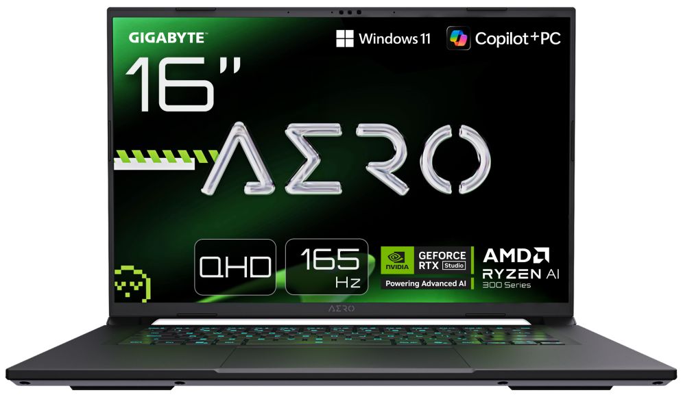 Portatil Gigabyte Aero X16 1Wh93Esc64 R7 350 32Gb 1Tb Rtx5070 16"Qhd W11H - GIGABYTE Alto Rendimiento