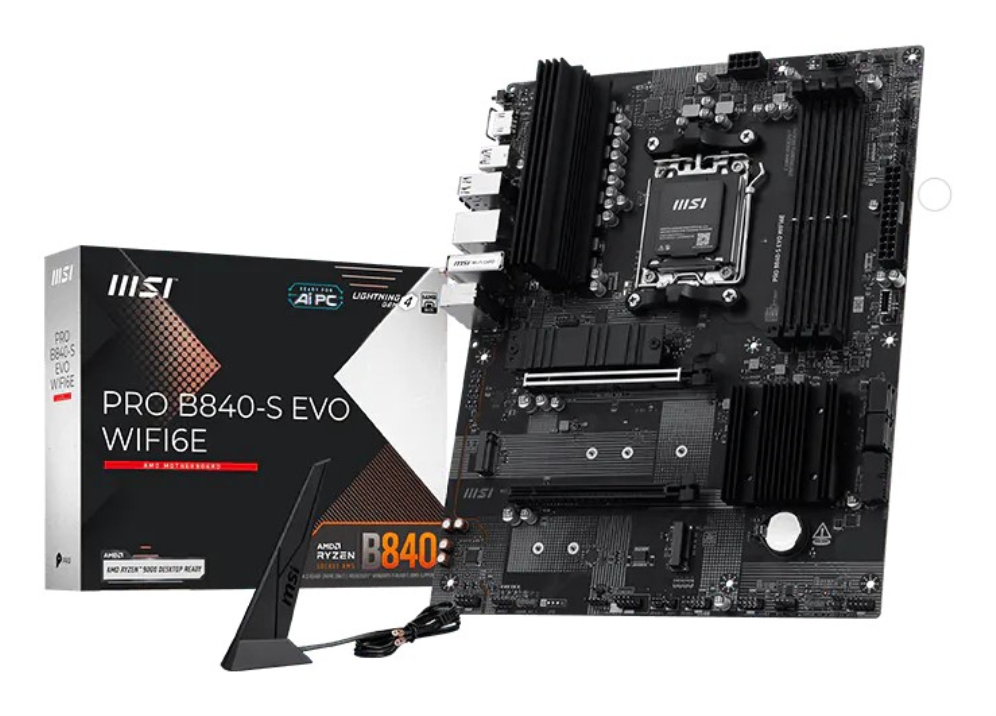 Placa Base Msi Pro B840-S Evo Wifi6E Am5 4Xddr5 - MSI Alto Rendimiento