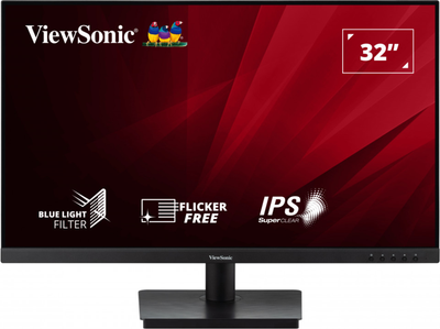 Monitor Viewsonic 31.5" Va3209-Mh Fhd Hdmi Vga Ips Led Multimedia 75Hz - VIEWSONIC Alto Rendimiento