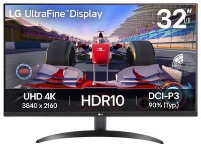 Monitor Lg 32Ur500K-B 31,5" 4K Uhd 3840X2160 Lcd 4Ms Negro - LG Alto Rendimiento