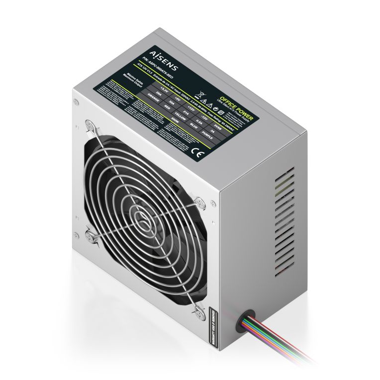 Fuente ATX 500W OEM Plata | Energía Estable y Protecciones Pro