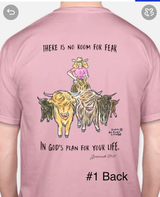 "THERE IS NO ROOM FOR FEAR..." Cowgirl Confident T-Shirt