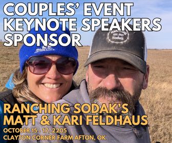 Premier Cowgirl Confident Couples' Event Keynote Speaker Sponsor Package - RANCHING SODAK!
