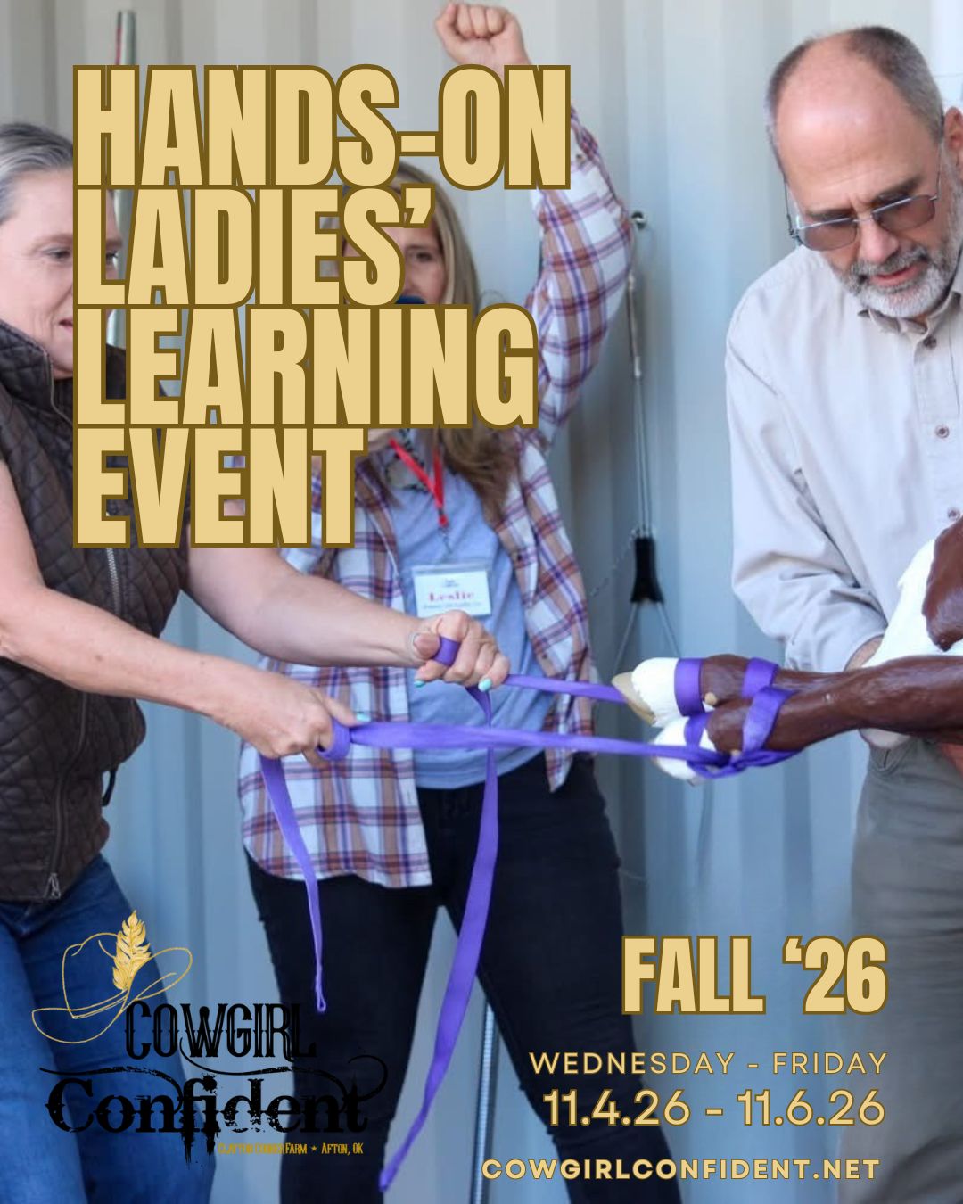 Cowgirl Confident Hands-On Ladies' Event Ticket - Fall 2026