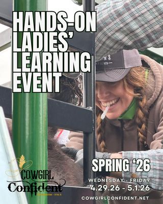 Cowgirl Confident Hands-On Ladies' Event Ticket - Spring 2026