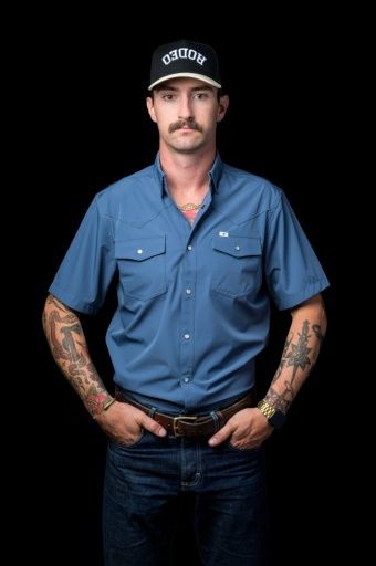 CORE - MEN&#39;S BLUE SHORT SLEEVE SNAP SHIRT, Size: Small