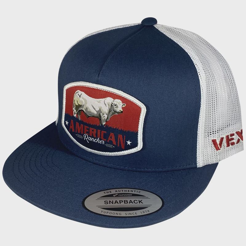 American Rancher - Charolais - Navy/White Mesh